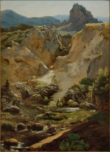Obszar poniżej Cervaras w górach Aequera autorstwa Friedrich Nerly
