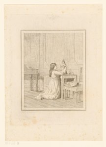 Dziewczyna z lalką Sceny z życia codziennego we Włoszech (tytuł serii) Figure prese dal vero (tytuł serii na obiekcie) autorstwa Friedrich Rehberg