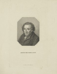 Portret Mojżesza Mendelssohna 1729-1786 , 1818.