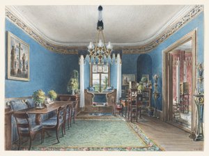 Niebieski pokój, zamek Fischbach autorstwa Friedrich Wilhelm Klose