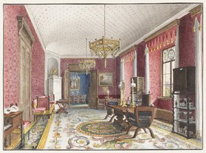 Sala Czerwona, Schloss Fischbach, ok. 1930 1846