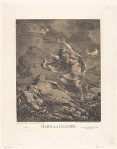 Bohater i Leander Hero und Leander (tytuł na obiekcie) autorstwa Friedrich Wilhelm Reuter