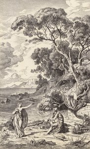 Odyseusz i Kalipso (rycina)