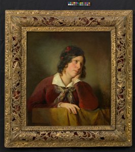 Antonie Amerling z głową opartą na dłoni (pierwsza żona artysty) autorstwa Friedrich von Amerling