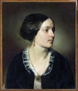 Portrait of Countess Katarzyna Potocka (1825-1907), nee Branicka - Friedrich Ritter von Amerling (1803-1887). Oil on canvas autorstwa Friedrich von Amerling
