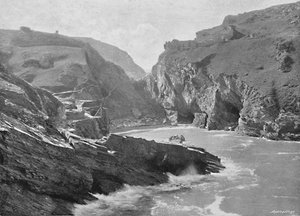 Zamek Tintagel, ok. 1896 r. autorstwa Frith and Co
