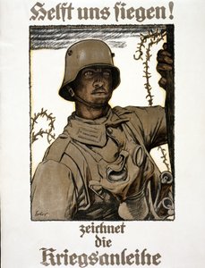Pomóż nam wygrać! Zeichnet die Kriegsanleihe, wyd. Monachium, 1917 r.