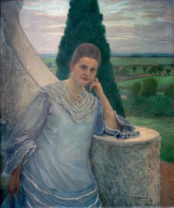 Portret pani Gocht, Halle/S. autorstwa Fritz Mackensen