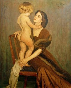 Pani z dzieckiem autorstwa Fritz Rhein