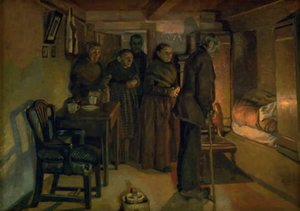 Na łożu śmierci autorstwa Fritz Syberg