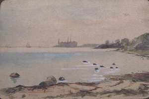 Plaża, Kronberg Helsinger autorstwa Fritz Syberg