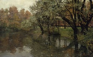 Jesienny dzień nad Akerselva autorstwa Fritz Thaulow