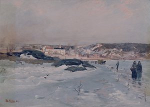 Z Tyvholmen autorstwa Fritz Thaulow