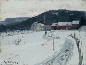 Grini, Górna Maja Farm autorstwa Fritz Thaulow