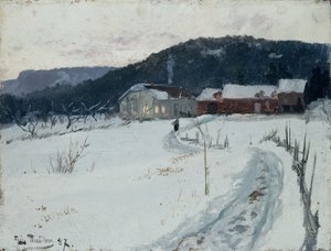 Grini, gospodarstwo Upper Maja autorstwa Fritz Thaulow