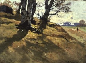 Krajobraz w Stord, Norwegia autorstwa Fritz Thaulow