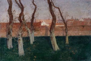 Ogród otoczony murem, 1893 autorstwa Frits Thaulow