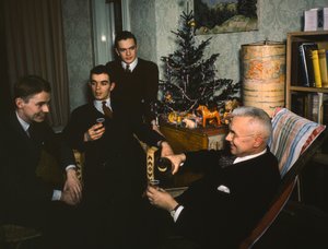 Rodzina i dom doktora Fritza Gustava Wentzela i jego żony Verny w Dreźnie, Niemcy, w... autorstwa Fritz Wentzel