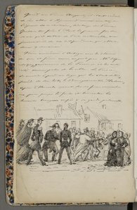Ilustracja z prywatnego archiwum w Bibliotece Narodowej zatytułowana Voyage en Norvège 1856 autorstwa Fritza von Dardel autorstwa Fritz von Dardel