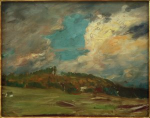 Studium krajobrazu (krajobraz z chmurami) autorstwa Fritz von Uhde
