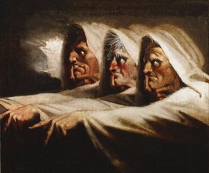 Dziwne siostry Trzy czarownice, ok. 1782