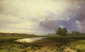 Rosyjski: "Mokra łąka" Mokra łąka autorstwa Fyodor Vasilyev