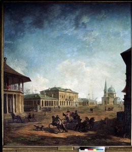 Vue de la ville de Nikolaev (Nikolayev) pl Ukraine (Widok na miasto Nikolayev). Portret Fiodora Jakowlewicza Aleksiejewa (1753-1824)