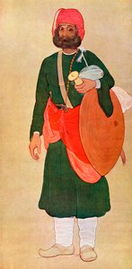 „Wojownik radźputów z Grupy Wojennej”, 1929. autorstwa Fyzee Rahamin