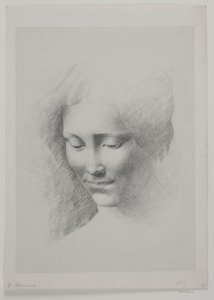 Głowa kobiety autorstwa G.F. Clement