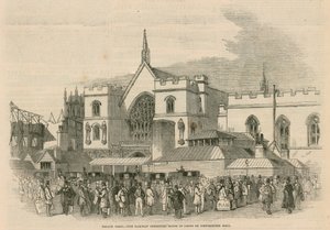Pałac Pałacowy, Pomieszczenia Komisji Kolejowej przed Westminster Hall autorstwa G.F. Sargent