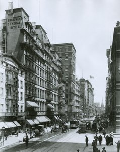 Broadway patrząc na północ od Bond Street, Nowy Jork autorstwa G.P. Hall und Sohn