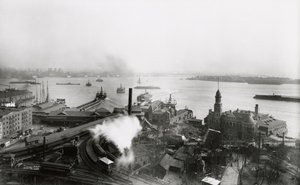 Południowy Terminal Promowy, 1905 autorstwa G.P. Hall und Sohn