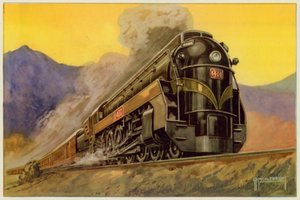 Canadian National Railway, Express Streamlined Locomotive nr 6400, 4-8-4 (kolor lito)
