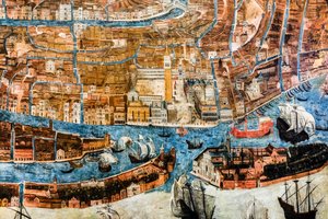 Widok na Wenecję z lotu ptaka autorstwa G. Barzenti