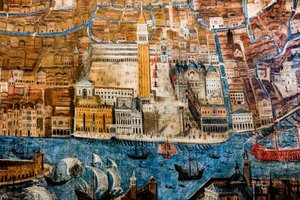 Widok na Wenecję z lotu ptaka autorstwa G. Barzenti