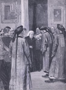 Wizyta Li Hung-Chang u królowej w Osborne, ilustracja z Cassells History of England, 1900