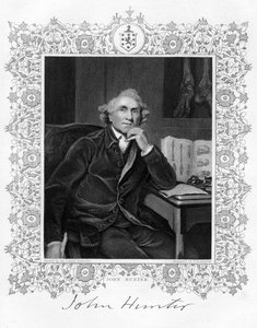 John Hunter 1728-1793, szkocki chirurg, XIX wiek. autorstwa G. H. Adcock