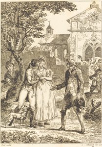 Pocałunek powrócił: pocałunek gotowy autorstwa G. Mallesteste after Jacques Louis François Touzé