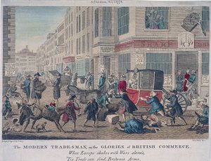 „Nowoczesny kupiec, czyli chwały brytyjskiego handlu”, 1774” autorstwa G Terry