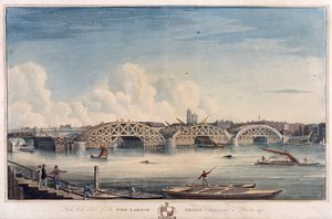 New London Bridge, Londyn, 1827 autorstwa G Yates