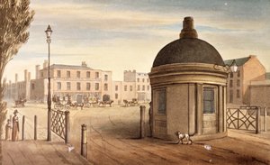 Turnpike na New Kent Road, Southwark, Londyn, 1825 autorstwa G Yates