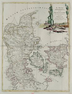 Królestwo Danii z księstwem śląskim, rycina G. Zulianiego zaczerpnięta z tomu III „Najnowszego Atlasu” wydanego w Wenecji w 1781 r. przez Antonio Zattę, zbiory prywatne autorstwa G. Zuliani
