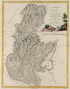 Obszar ziemski państwa Veneto: Brescia, rycina G. Zulianiego zaczerpnięta z Tome II „Najnowszego Atlasu” wydanego w Wenecji w 1783 r. przez Antonio Zattę, zbiory prywatne autorstwa G. Zuliani