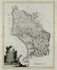 Terytorium Pizy, rycina G. Zulianiego zaczerpnięta z tomu II „Najnowszego Atlasu” wydanego w Wenecji w 1783 r. przez Antonio Zattę, zbiory prywatne autorstwa G. Zuliani