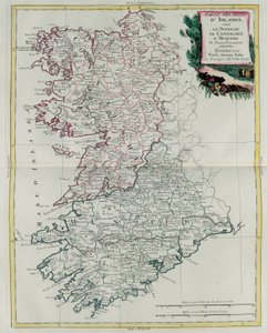 Królestwo Irlandii, że prowincje Munster i Connaught, grawerowane przez G. Zulianiego pochodzi z tomu I „Atlas Novissimo” opublikowanego w Wenecji w 1778 r. przez Antonio Zatta, kolekcja prywatna autorstwa G. Zuliani