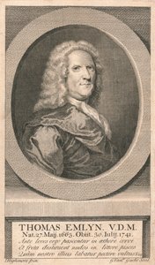 „Thomas Emlyn, VDM”, 1742. autorstwa G van der Gucht