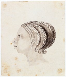 Głowa zachodnioafrykańskiej kobiety, ok. 1775 (akwarela)
