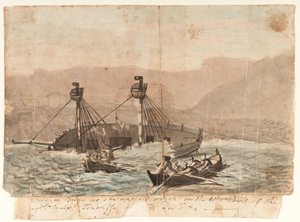 Ekspedycja Brigg, która rozbiła się na zachodnim krańcu wyspy Sta Cruiz Teneriffe w grudniu 1774 r.