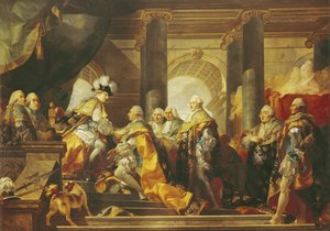 Ludwik XVI (1754-93) Król Francji, Przyjęcie Hołdu Rycerzy Zakonu Św. Esprit w Reims, 13 czerwca 1775