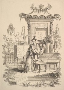 Chińczyk i kobieta, ca. 1742. autorstwa Gabriel Huquier